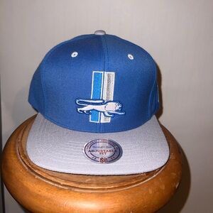 Detroit Lions Mitchell & Ness Snapback Hat Vintage Style